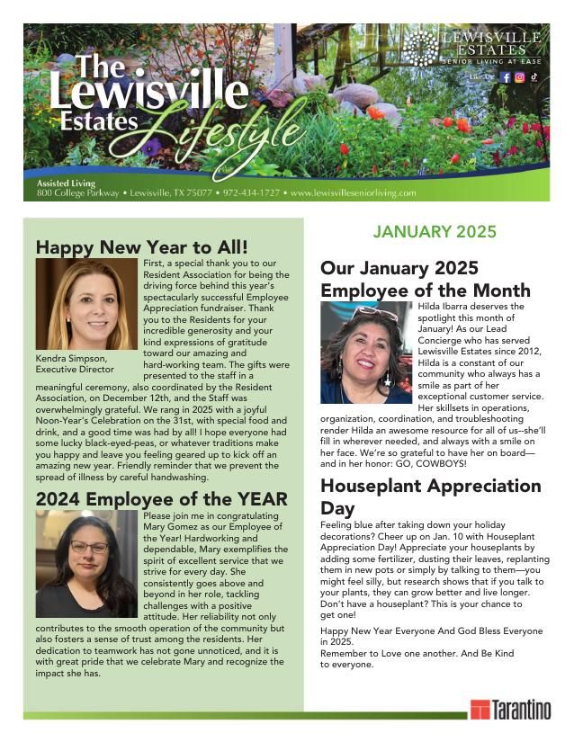 Assisted Living Current Newsletter