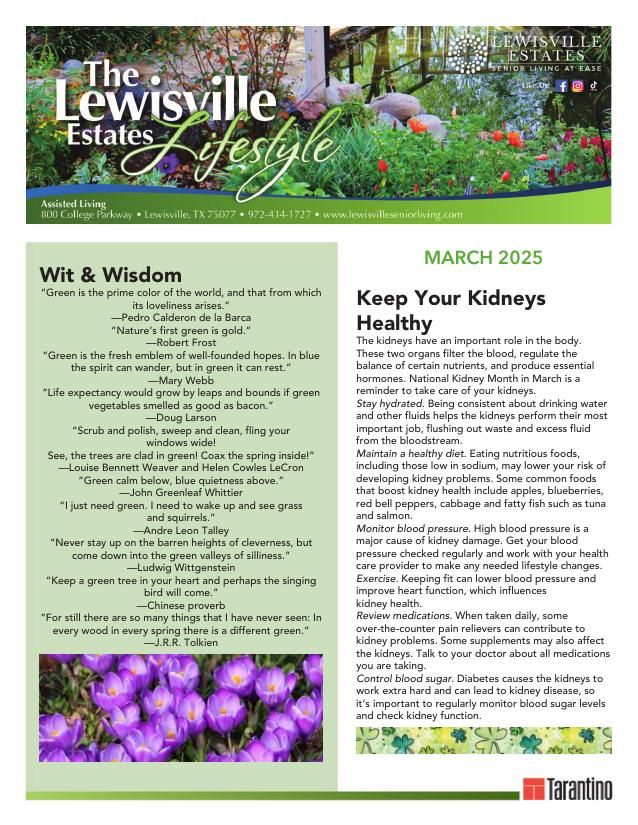 Assisted Living Current Newsletter