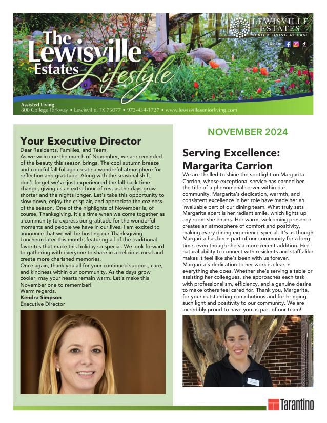 Assisted Living Current Newsletter